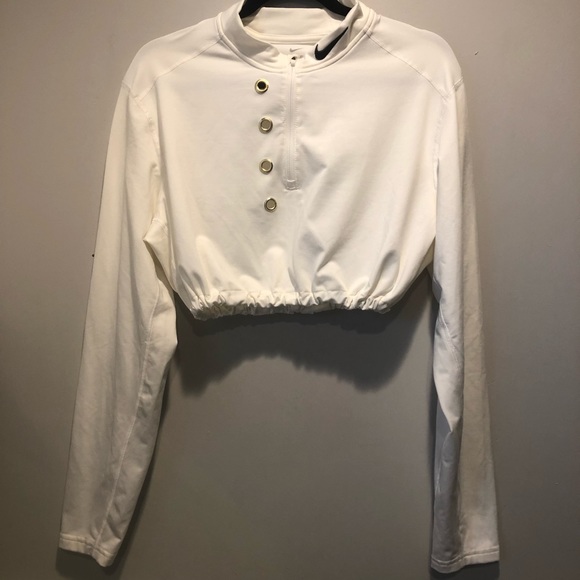 SOLD Nike dryfit crop cinch bottom gold eyelet - Picture 5 of 8